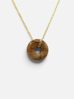 PICTURE JASPER NECKLACE (GOLD)